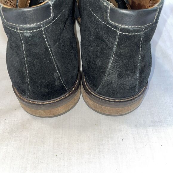Vionic Chukka Boots Mens Size 13 M Black Suede Leather Lace Up Block Heels EUC main image 4